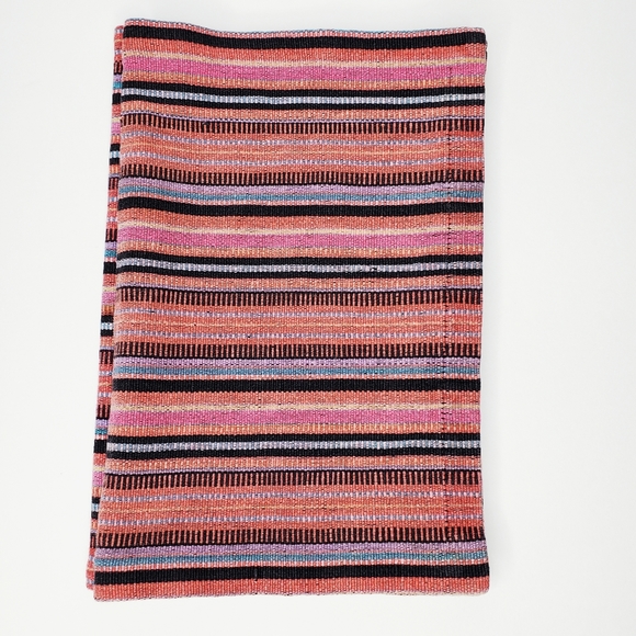 Anthropologie Home Boho Aztec Colorful Textured Stripe Table Linen Placemat Set - Picture 7 of 14